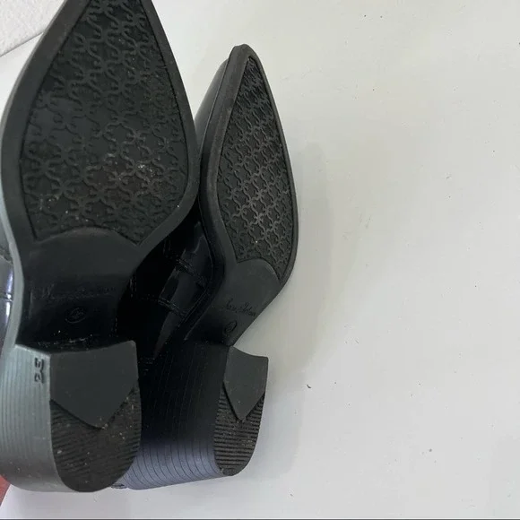 Sam Edelman Pointed Toe Western Bootie Rubber Rain Boot Size 6 Black - Picture 9 of 9